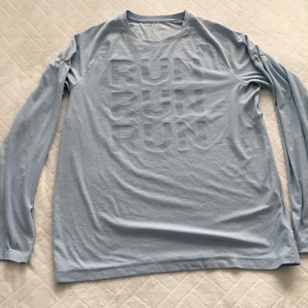 Old Navy medium men long sleeve light blue shirt. Smoke and pet free environment